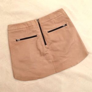 Mason lambskin leather mini skirt